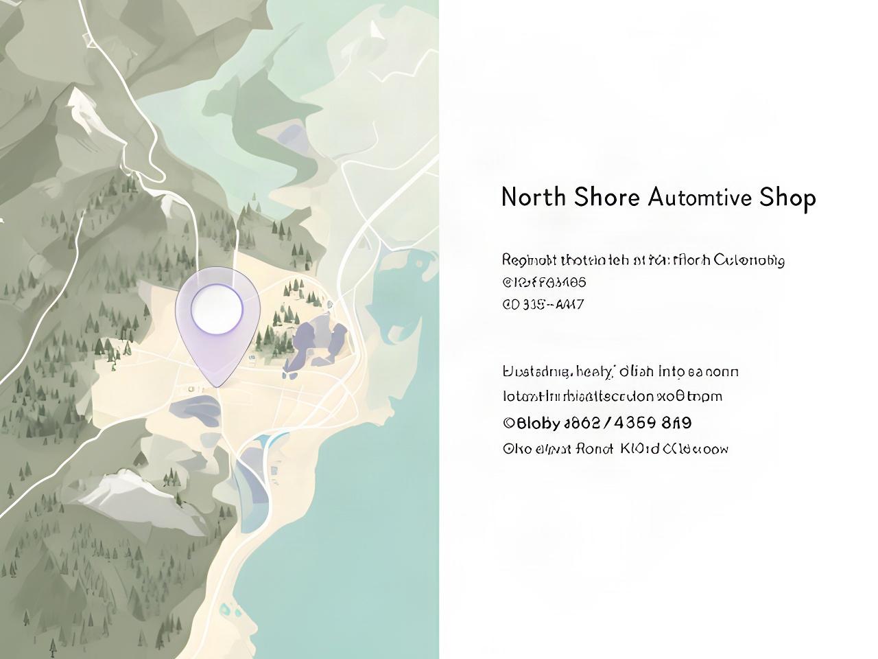 Static illustrated location map showing the North Shore shop area in Area F of the Kokanee Range